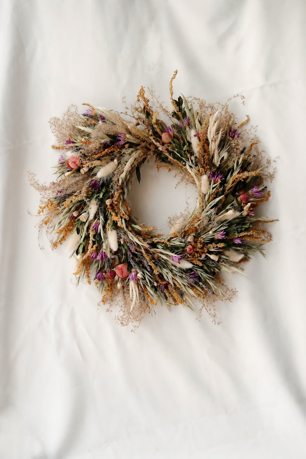 JUNE 27TH: SUMMER WREATH WITH DRIED FLOWERS