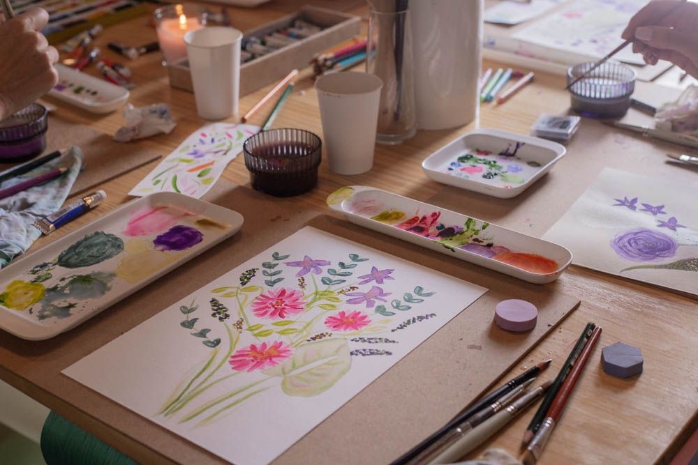 9 DE MARZO: TALLER DE ACUARELA FLORAL (domingo)